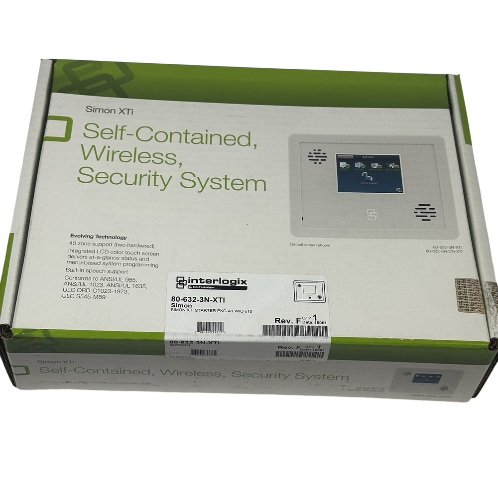 GE INTERLOGIX SIMON XTi Wireless Security System 80-632-3N-XTI NEW
